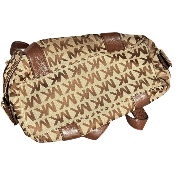 Michael Kors Brookville Large Jacquard Leather Satchel - Picture 6 of 15